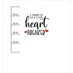LITTLE HEART BREAKER (BE MY VALENTINE) - panel looped knit 75cm x 80cm