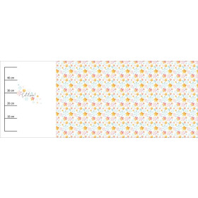 LET IT SNOW / stars and snowflakes (CHRISTMAS PENGUINS) - SINGLE JERSEY PANORAMIC PANEL 