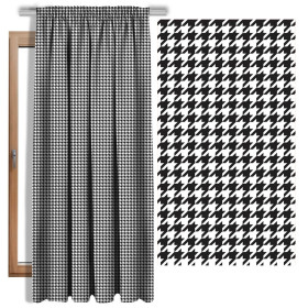 BLACK HOUNDSTOOTH / WHITE