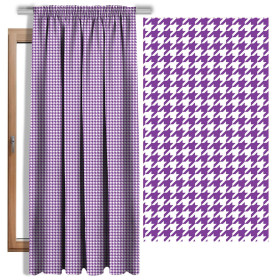 PURPLE HOUNDSTOOTH / WHITE