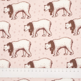 POLAR BEARS - looped brushed knit with elastane PDE250 