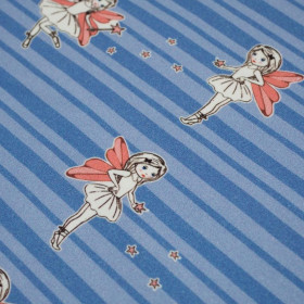 FAIRIES / blue - Viscose jersey WE210