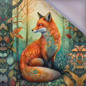 BOHO FOX - panel,  softshell (60cm x 50cm)