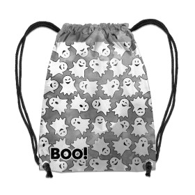 GYM BAG - GHOSTS / CAMOUFLAGE pat. 2 (grey) - sewing set