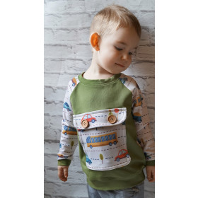 COLORFUL CARS - looped knit SP250