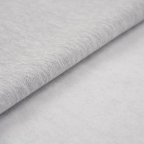 50cm - MELANGE LIGHT GREY - brushed knitwear with elastane 290g