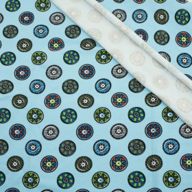 SHIELDS (VIKINGS) / light blue - Single Jersey TE210