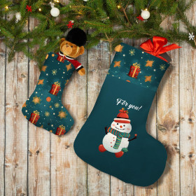 Christmas Stocking Set - SNOWMAN - sewing set