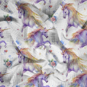 FAIRY WORLD wz.14 (UNICORN) - Cotton muslin