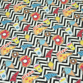 130cm FAST FOOD - quick-drying woven fabric
