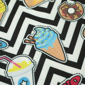 130cm FAST FOOD - quick-drying woven fabric