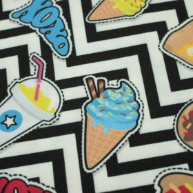 130cm FAST FOOD - quick-drying woven fabric