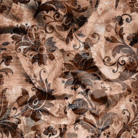 FLORAL  pat. 9 / peach fuzz - Cotton muslin