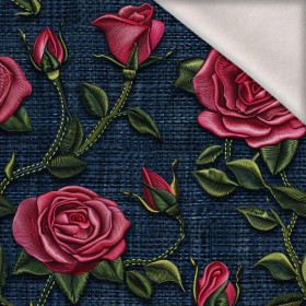 FLOWERS 3D PAT. 10 - brushed knitwear with elastane ITY