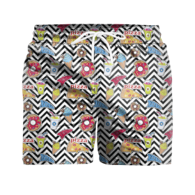Men's swim trunks - FAST FOOD - sewing set