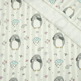 PHOTO PENGUIN / white - single jersey with elastane TE210
