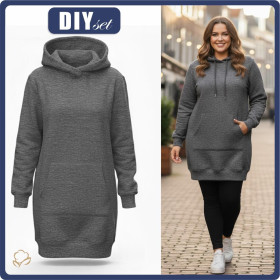 DIY Set - HOODIE (LUXA) / MELANGE GRAPHITE