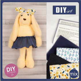 SKIRT + ARMBAND FOR BUNNY - NAVY - sewing set