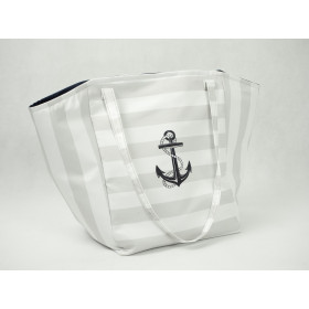 XL bag with in-bag pouch 2 in 1 - DARK BLUE ANCHOR - sewing set