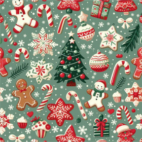 HAPPY CHRISTMAS WZ. 10- Upholstery velour 