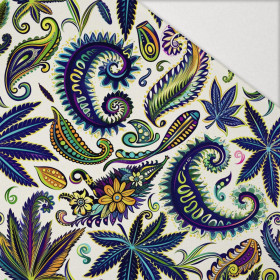 Hemp leaves WZ. 4 - Hydrophobic brushed knit