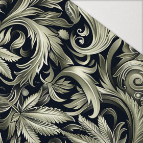 Hemp leaves WZ. 2  - Hydrophobic brushed knit
