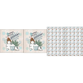 DECORATIVE PILOWS - I WANNA BUILD A SNOWMAN MS. 1 (WINTER IN THE CITY)