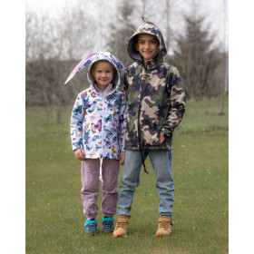 KIDS JACKET DINO (ZOE) - CAMOUFLAGE OLIVE - sewing set