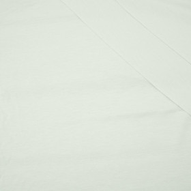 WHITE - Elastic cotton knit fabric
