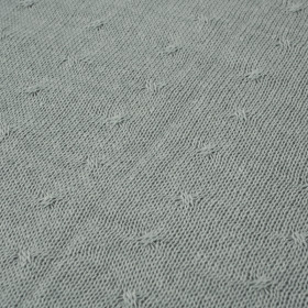 BLANKET SOFT(SMALL DOTS) / grey S - thin knitted panel