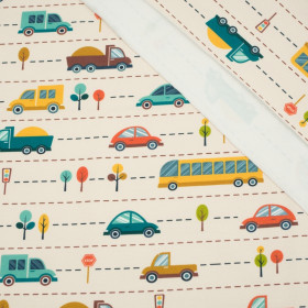 COLORFUL CARS - looped knit SP250