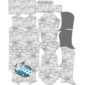 MEN’S HOODIE (COLORADO) - COMIC BOOK / ooops - sewing set 