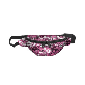 HIP BAG - COMIC BOOK (pink) / Choice of sizes