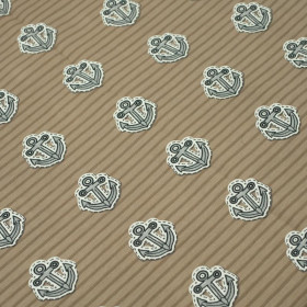 ANCHORS / pirates - light brown - single jersey TE210