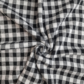 CHECK black and white - jacquard
