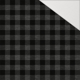 CHECK VICHY - MELANGE GRAPHITE - Hydrophobic brushed knit
