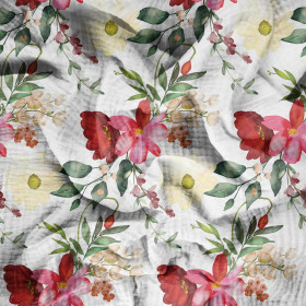 FLOWERS MIX pat. 5 - Cotton muslin