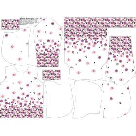 KID'S HOODIE (ALEX) - FLOWERS AND CLOVER (IN THE MEADOW) - sewing set