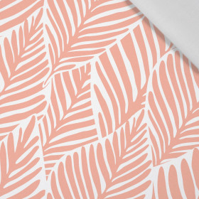 LEAVES WZ. (apricot) - Cotton woven fabric