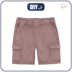 KID`S CARGO SHORTS - ROSE QUARTZ - sewing set