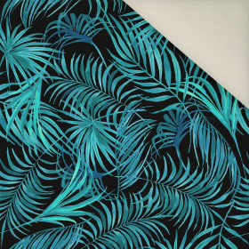 PALM LEAVES pat. 5 / black- Upholstery velour 