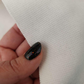 Exclusive Sweater-Knit Sweatshirt Fabric "Margot" - ECRU