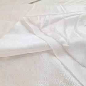 WHITE - lurex knit fabric