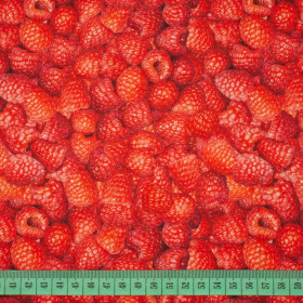 RASPBERRIES - quick-drying woven fabric