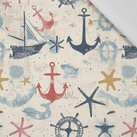 MARINE pat. 2 - Cotton woven fabric