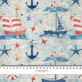 MARINE pat. 3 - Viscose jersey