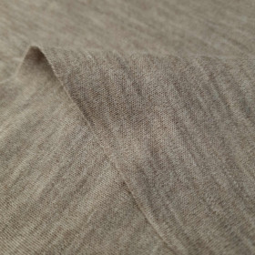 MERINO Knit Fabric 100% – Melange Brown