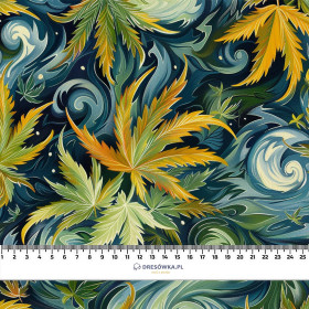 Hemp leaves WZ. 6- Upholstery velour 