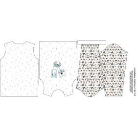 Longsleeve - BEARS / blue (CITY BEARS) - sewing set