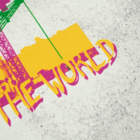 MOVE THE WORLD / green - panel, looped knit SP250